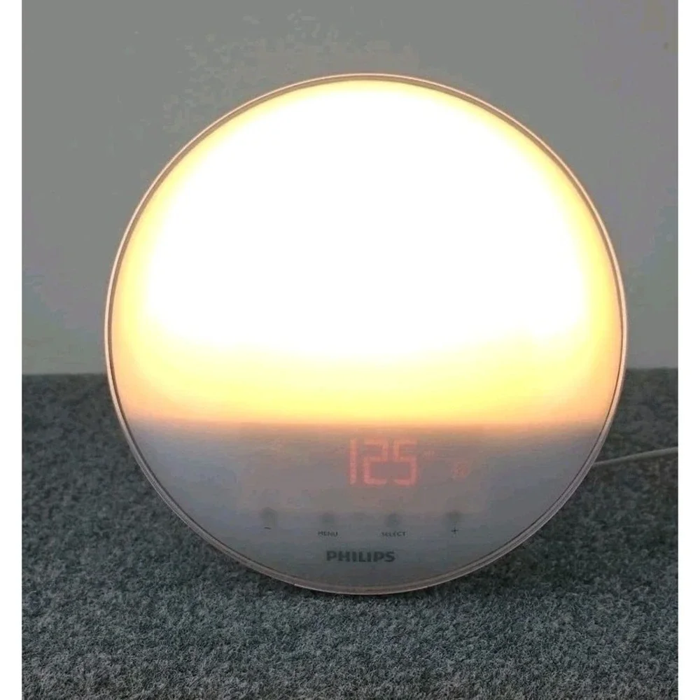 Philips Smart Sleep Wake Up Light Sunrise Sunset Simulation Alarm HF3520 Works